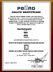 Kalite Sertifikası | Özkanoğlu İnşaat | Kalite